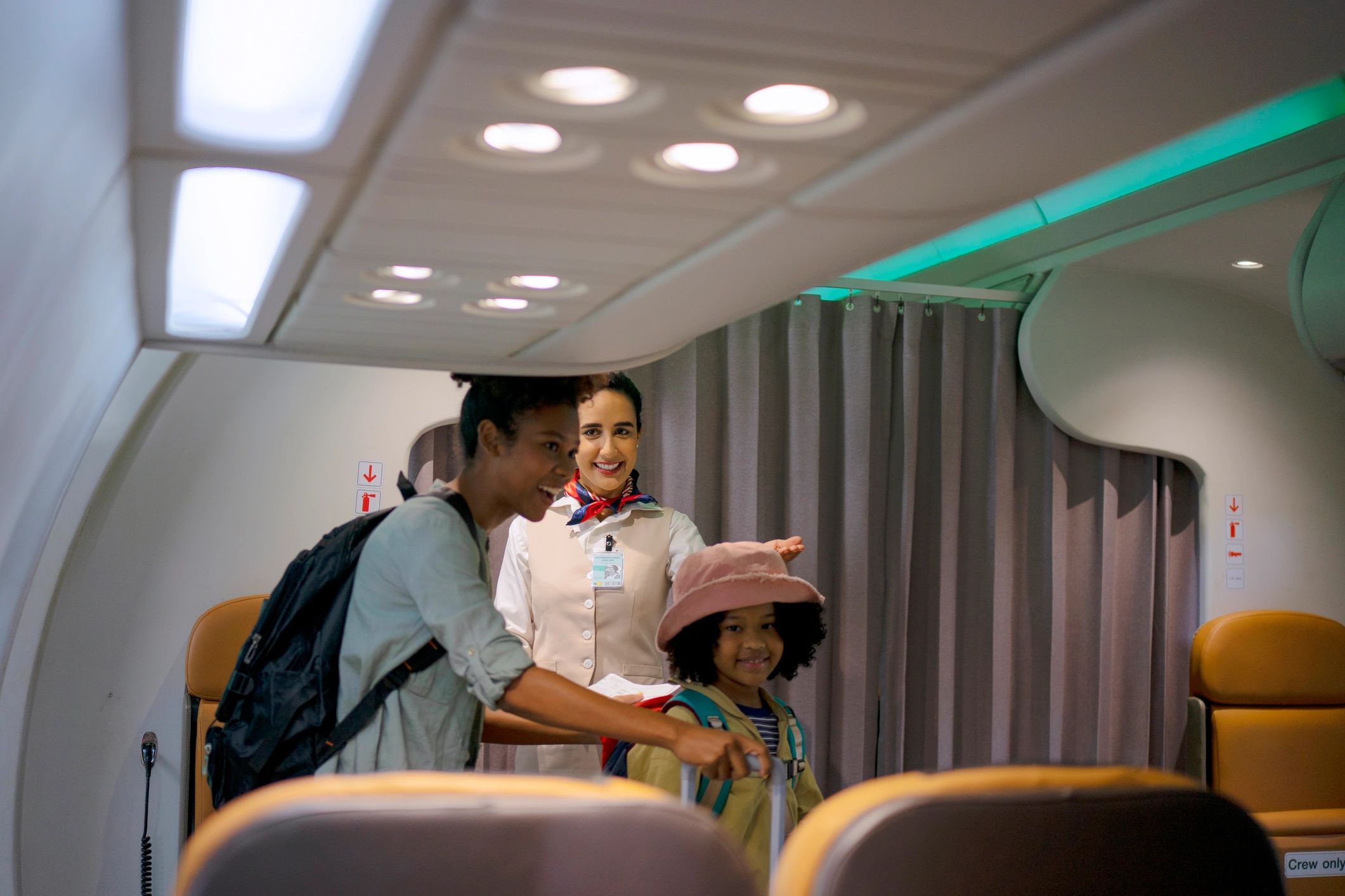 Passenger boarding a commercial flight for regional travel